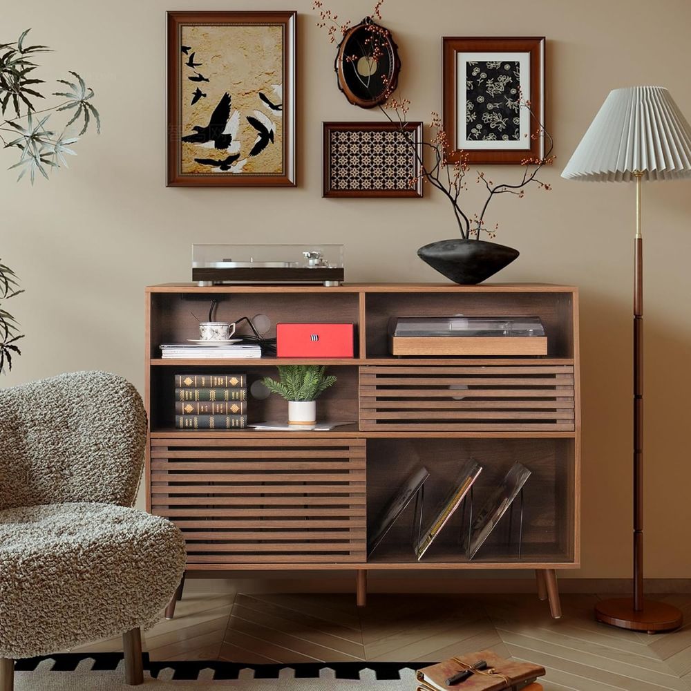 Jluomei 大型レコードプレーヤースタンド、Doand  - Tables のレビューと価格