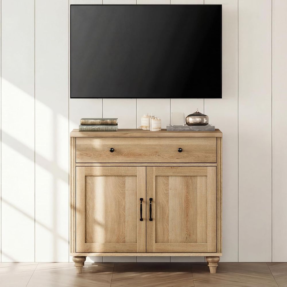 テレビ台または43インチテレビ用、2つのドアと1つの引き出し - Storage のレビューと価格