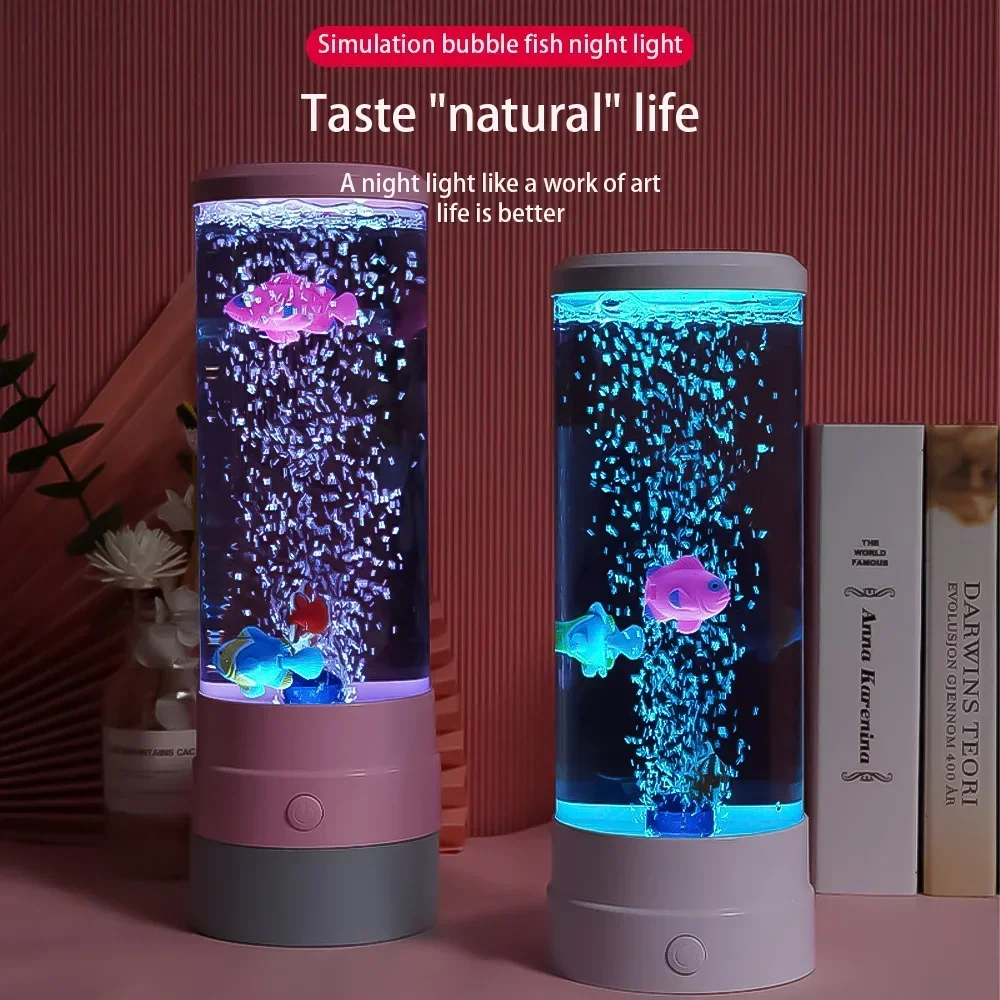 リモコン付きLEDフィッシュランプ,色が変わる装飾ライト,水 - Floating Nightstand With Led Light のレビューと価格